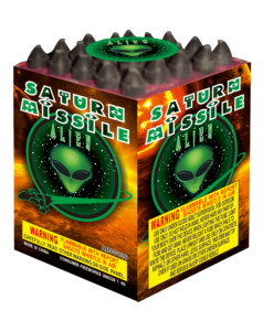 25 SHOT SATURN MISSILE BATTERY CRACKLING (PLASTIC) (EACH)
